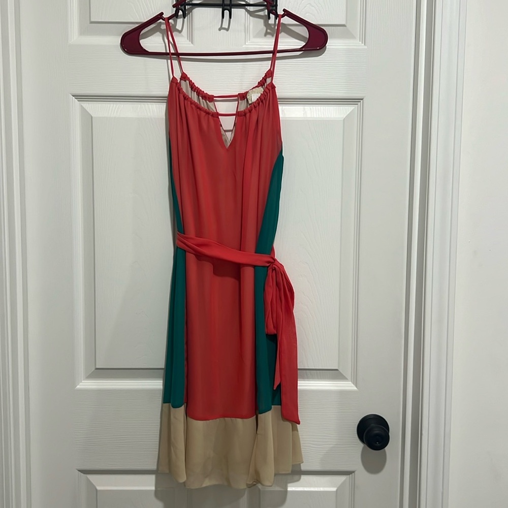 Summer Coral Free Flowing Dress